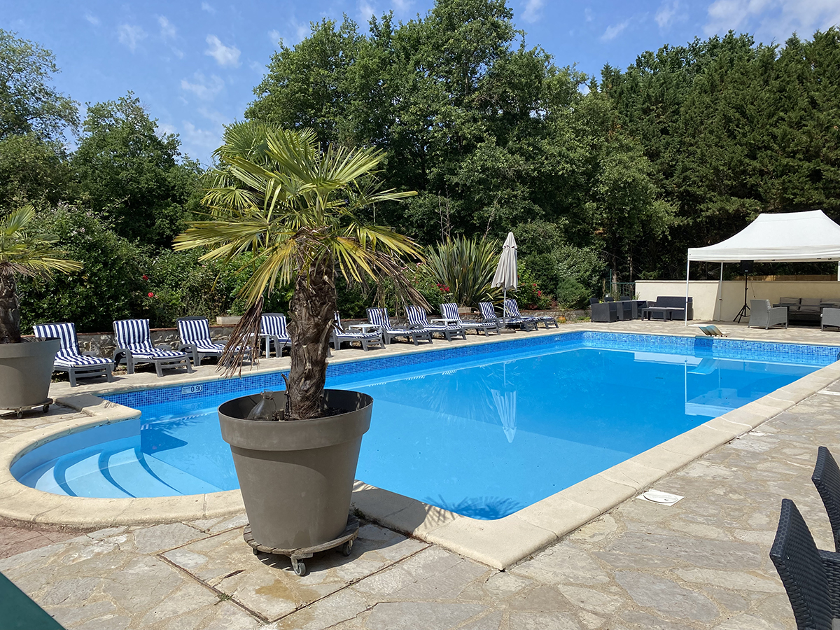 Piscine de la chambre d'hôte les aulnaies beauval